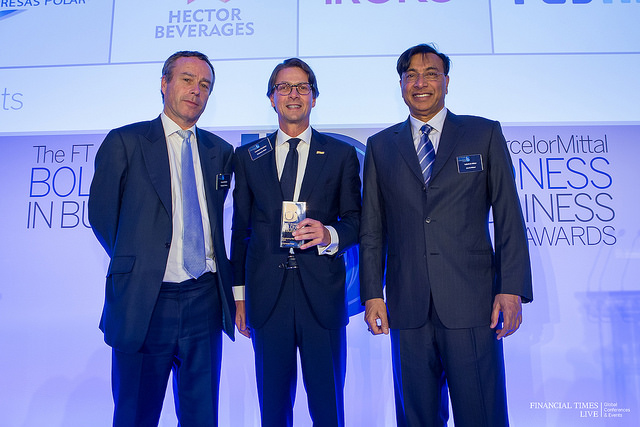 Lorenzo Mendoza recibió en Londres el FT ArcelorMittal Boldness in Business Award